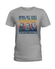 DOING MY PART TO KEEP THE BEARD FASHIONABLE Ladies T-Shirt tile