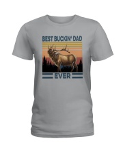 BEST BUCKIN' DAD EVER Ladies T-Shirt tile
