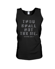 THOU SHALL NOT TRY ME Unisex Tank tile