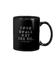THOU SHALL NOT TRY ME Mug tile