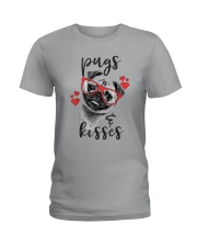 PUGS AND KISSES Ladies T-Shirt thumbnail
