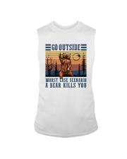 GO OUTSIDE A BEAR KILLS YOU Sleeveless Tee thumbnail