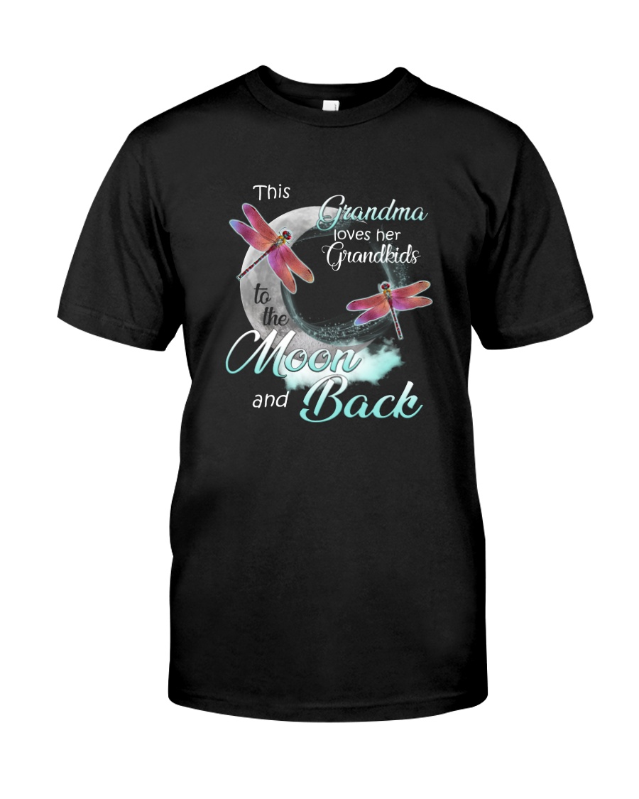 GRANDMA LOVES HER GRANDKIDS TO THE MOON AND BACK Classic T-Shirt