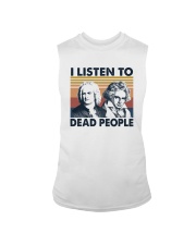 I LISTEN TO DEAD PEOPLE Sleeveless Tee tile