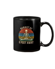 NAMAST'AY 6 FEET AWAY SKULL YOGA Mug thumbnail