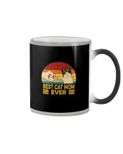 FUNNY GIFT BEST CAT MOM EVER VINTAGE Color Changing Mug thumbnail