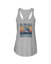HE WHO LIVES BY THE SONG Ladies Flowy Tank tile