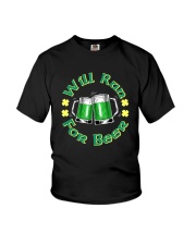 WILL RUN FOR BEER Youth T-Shirt thumbnail