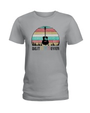 VINTAGE BEST GUITAR DAD EVER Ladies T-Shirt thumbnail