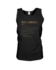 TECH SUPPORT noun Unisex Tank tile