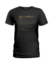 TECH SUPPORT noun Ladies T-Shirt tile