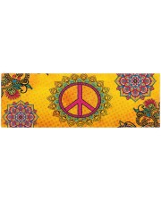 HIPPIE PEACE MANDALA Yoga Mat 70x24 (horizontal) front