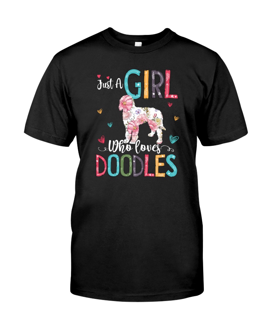 JUST A GIRL WHO LOVES DOODLES Classic T-Shirt