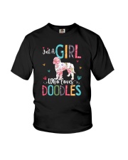 JUST A GIRL WHO LOVES DOODLES Youth T-Shirt thumbnail