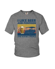 I LIKE BEER AND PONTOON Youth T-Shirt tile