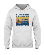 I LIKE BEER AND PONTOON Hooded Sweatshirt tile