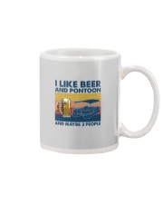 I LIKE BEER AND PONTOON Mug tile
