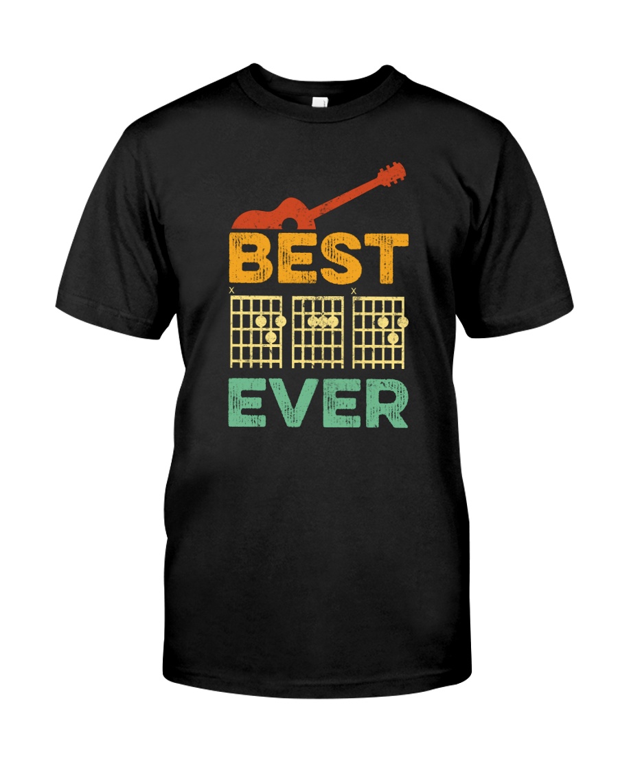 BEST DAD EVER GUITAR MUSIC Classic T-Shirt