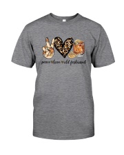 PEACE LOVE OLD FASHIONED Classic T-Shirt front