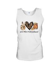 PEACE LOVE OLD FASHIONED Unisex Tank tile