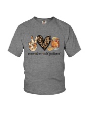 PEACE LOVE OLD FASHIONED Youth T-Shirt tile