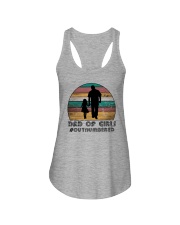 DAD OF GIRLS OUTNUMBERED Ladies Flowy Tank tile