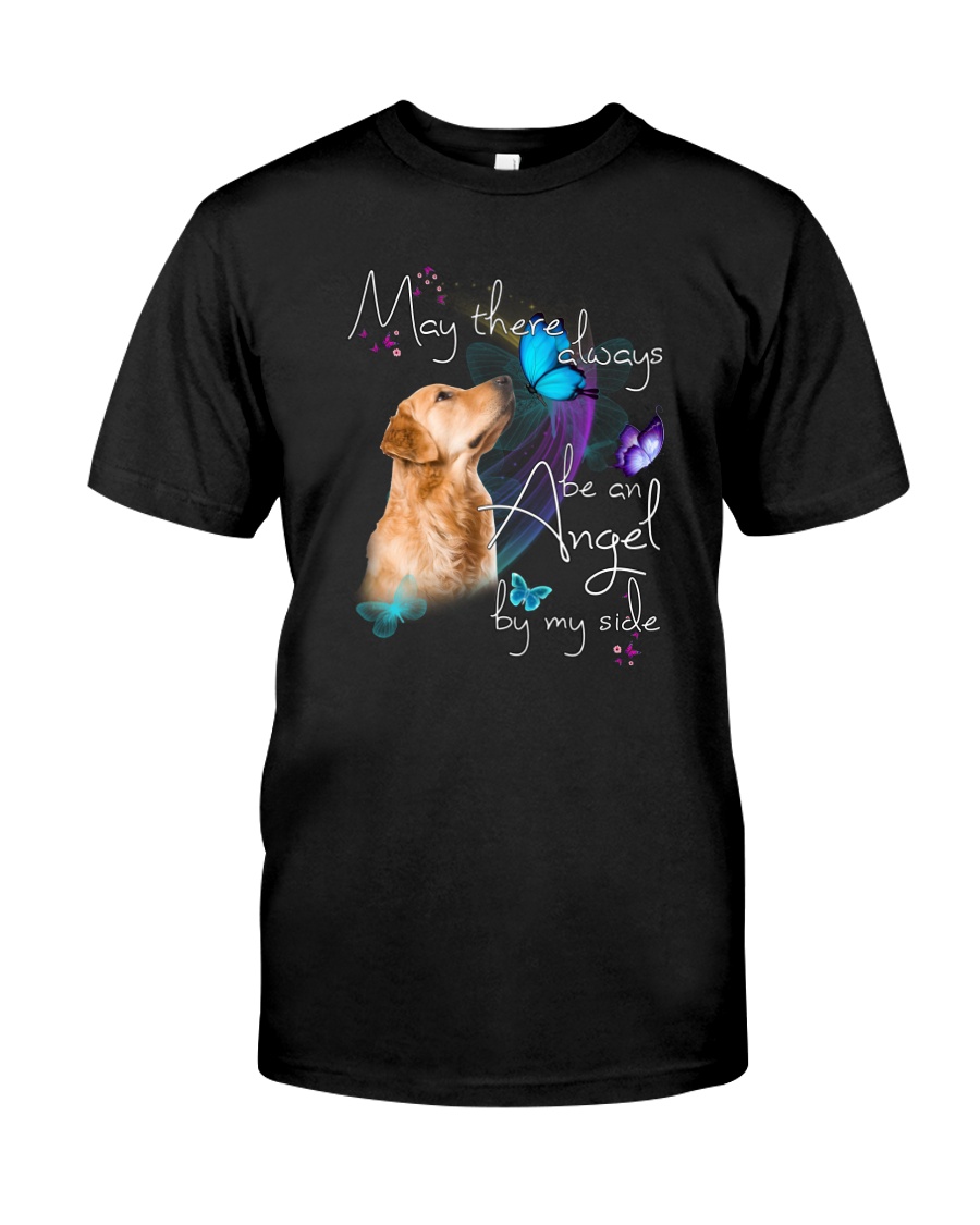 MAY THERE BE AN ANGEL BY MY SIDE GOLDEN RETRIEVER Classic T-Shirt