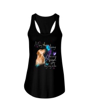 MAY THERE BE AN ANGEL BY MY SIDE GOLDEN RETRIEVER Ladies Flowy Tank thumbnail
