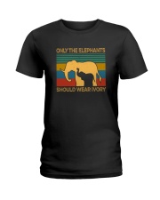 ONLY THE ELEPHANTS SHOULD WEAR IVORY VINTAGE Ladies T-Shirt thumbnail