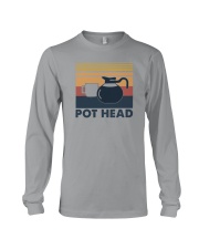 POT HEAD FUNNY COFFEE Long Sleeve Tee tile