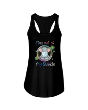 STAY OUT OF MY BUBBLE Elephant Ladies Flowy Tank thumbnail