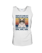GRUMPY KITTY CRABBY KITTY GROUCHY BALL OF FUR VT Unisex Tank tile