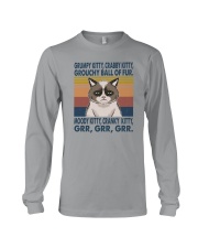 GRUMPY KITTY CRABBY KITTY GROUCHY BALL OF FUR VT Long Sleeve Tee tile