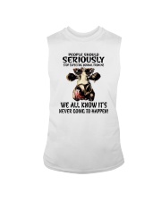 STOP EXPECTING NORMAL FROM ME COWS Sleeveless Tee thumbnail