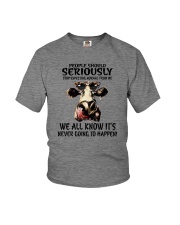 STOP EXPECTING NORMAL FROM ME COWS Youth T-Shirt thumbnail