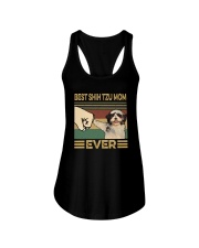 BEST Shih tzu MOM EVER s Ladies Flowy Tank thumbnail