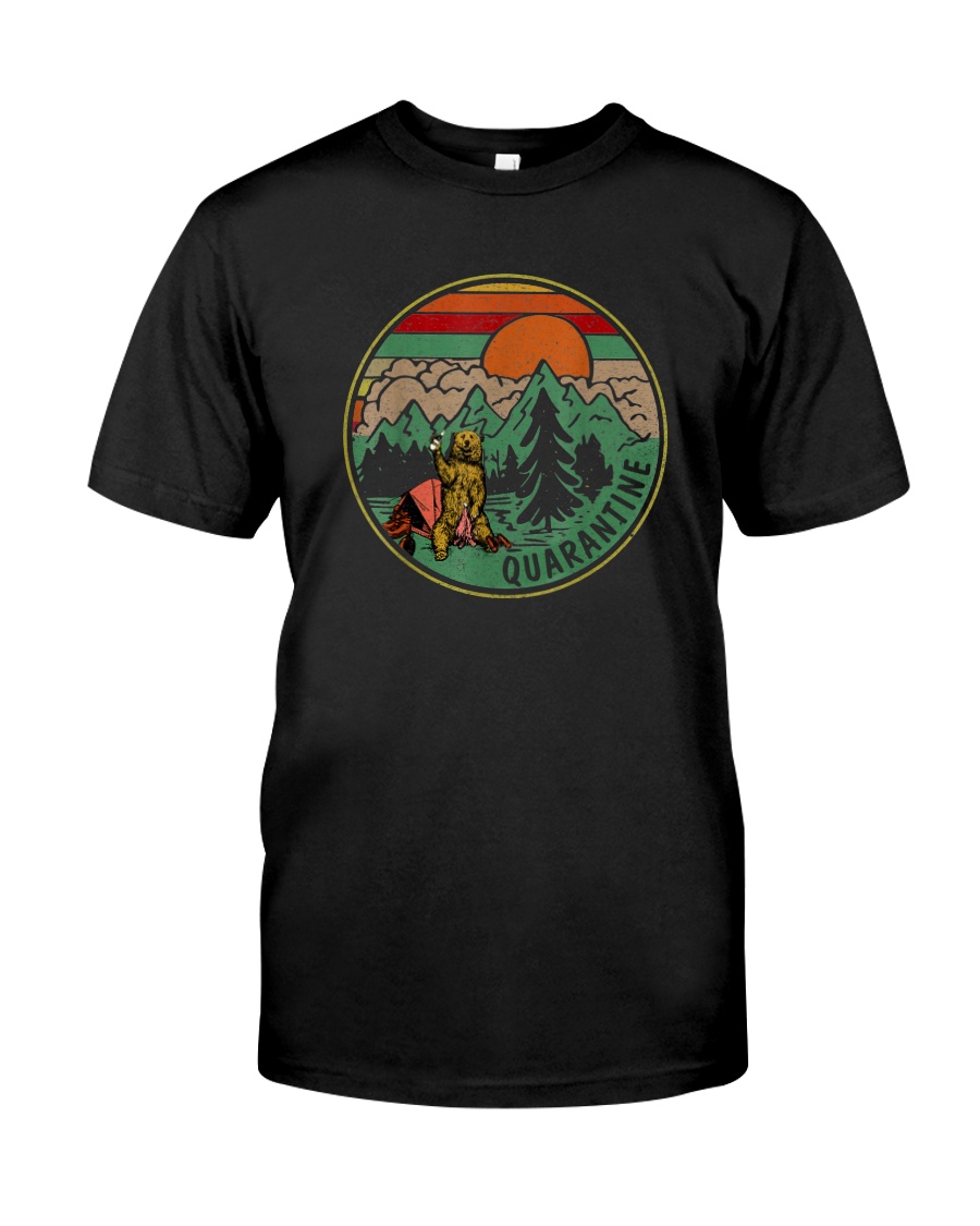 RETRO VINTAGE QUARANTINE FUNNY CAMPING Classic T-Shirt