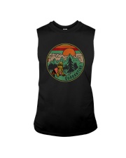 RETRO VINTAGE QUARANTINE FUNNY CAMPING Sleeveless Tee thumbnail
