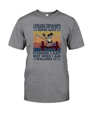 SUPER FISHING LADY Classic T-Shirt front