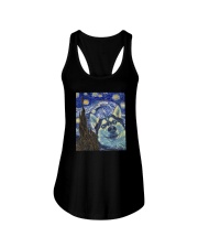 STARRY NIGHT HUSKY Ladies Flowy Tank thumbnail