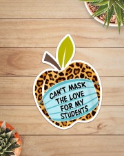 CAN'T MASK THE LOVE FOR MY STUDENTS LEOPARD Sticker - Single (Vertical) aos-sticker-single-vertical-lifestyle-front-07