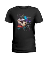 MAY THERE BE AN ANGEL BY MY SIDE SCHNAUZER Ladies T-Shirt thumbnail
