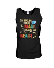 I'M SMILING UNDER THE MASK Unisex Tank tile