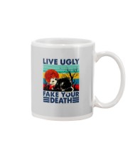 LIVE UGLY FAKE YOUR DEATH Mug tile