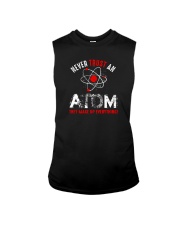 NEVER TRUST AN ATOM Sleeveless Tee tile