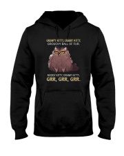 GRUMPY KITTY GRABBY KITTY GROUCHY BALL OF FUR Hooded Sweatshirt tile