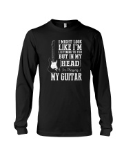 IN MY HEAD I'M PLAYING MY GUITAR Long Sleeve Tee thumbnail