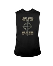 I ONLY KNNEL FOR ONE MAN AND HE DIED ON THE CROSS Sleeveless Tee tile