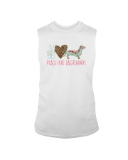 PEACE LOVE DACHSHUNDS Sleeveless Tee tile