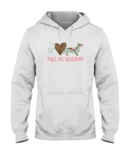 PEACE LOVE DACHSHUNDS Hooded Sweatshirt tile